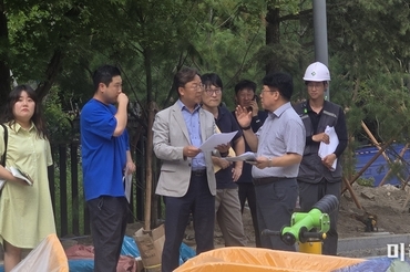 이용균 서울시의원, 고갯마루어린이공원 현장 점검