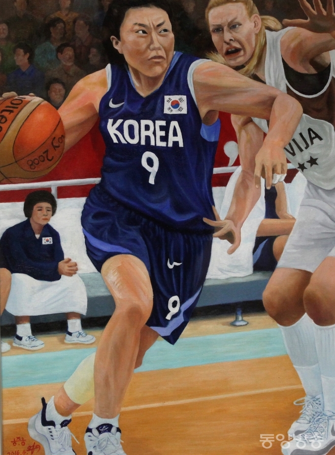 홍종완 作 | 필승의 의지 | 72.7x53.0cm | Oil on Canvas/사진=장건섭 기자