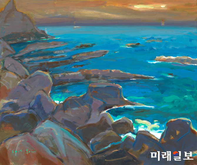 전중관_여수 금오도 구름바우 풍경_60.6×72.7cm_캔버스에 아크릴_2017