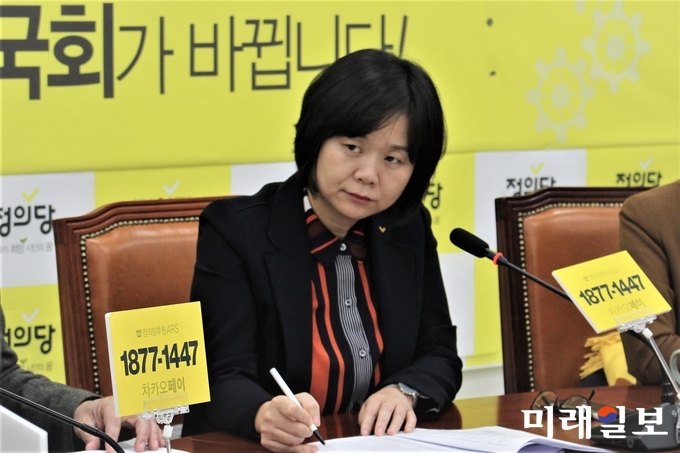 이정미 정의당 대표./사진=김정현 기자