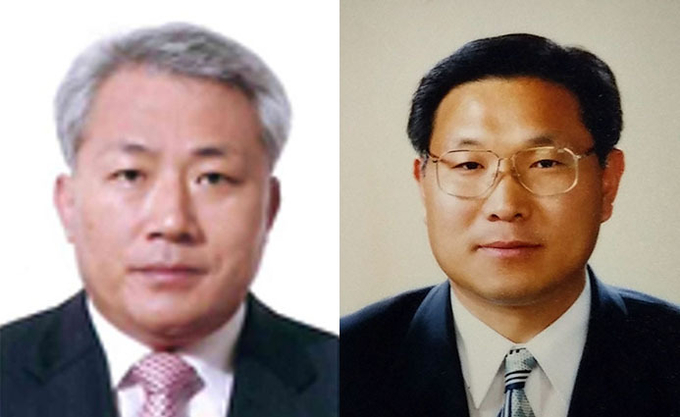 사진 왼쪽이 신임 이홍채 금호평생교육관장 오른쪽이 신임 나종훈 행정국장