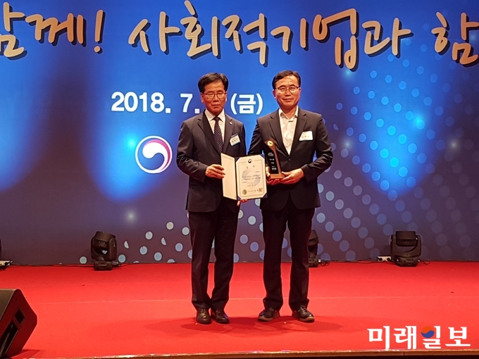 전라남도가 ‘사회적기업 육성 우수기관’ 평가에서 2년 연속 우수기관으로 선정돼 우수기관 표창을 받았다. / 사진=전남도 제공