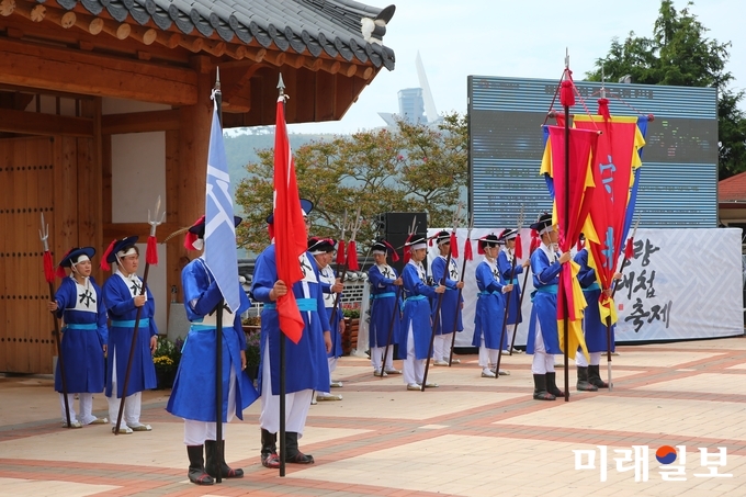 명량대첩축제 수문장 교대식 장면 / 사진=전남도 제공