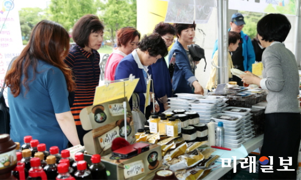 지난 2017년 진행한 한마음 254 농부장터 / 사진=강진군 제공