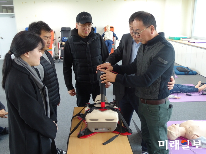 광주광역시 소방안전본부는 지난 6일과 7일, 15일 총 3회에 걸쳐 광산구 소촌동 광주소방학교에서 간부공무원의 스마트 의료지도 이해 등 ‘현장소통 강화 교육’을 실시했다. / 사진=광주시 제공