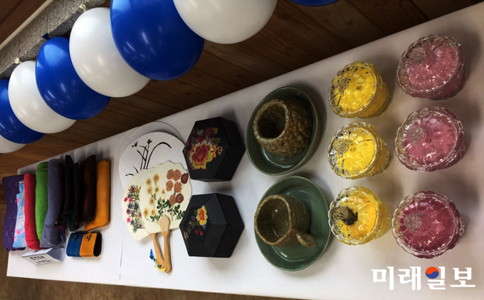 지난 11일 레크레이션 및 작품 전시 장면 / 사진=강진군 제공