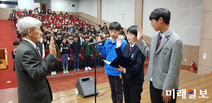 2019학년도 영재교육원 개강식 모습 / 사진=광주시교육청 제공