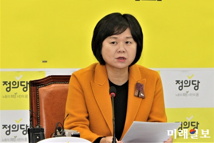 이정미 정의당 대표./사진=김정현 기자