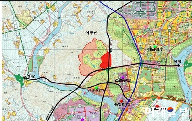 어등산관광단지 위치도