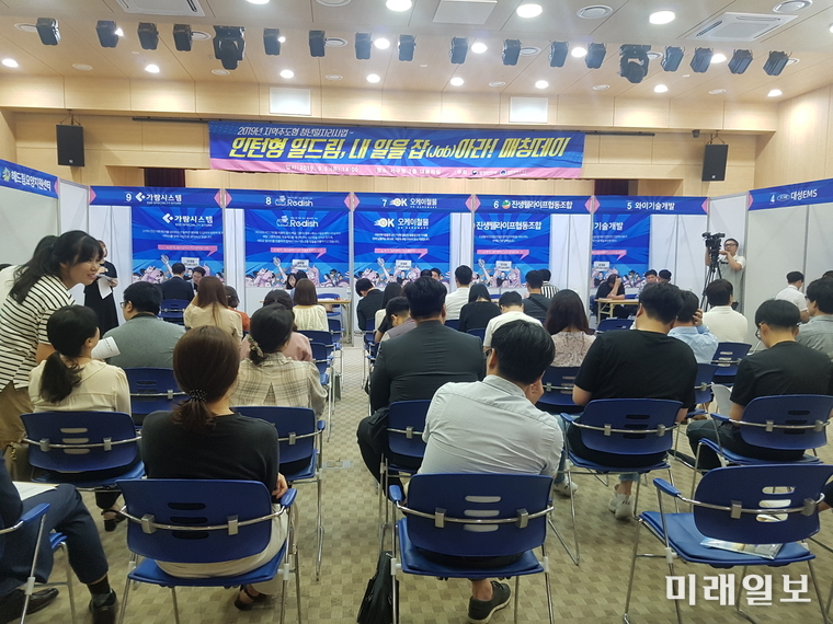 광주 서구가 지난 5일 구청 대회의실에서 13개 중소기업과 지역 청년 70여명이 참여한 가운데 인턴형 일드림, 내 일을 잡아라 매칭데이를 개최했다. / 사진=서구 제공