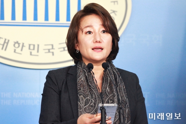 이재정 더불어민주당 의원이 4일 오전 서울 여의도 국회 정론관에서 현안 브리핑을 하고 있다./사진=장건섭 기자