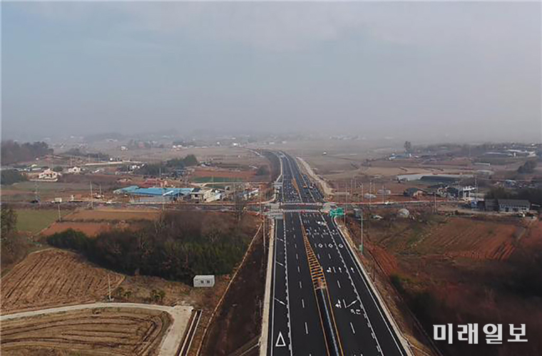 무안 남악과 나주 동강을 잇는 국가지원지방도 49호선 모습 / 사진=전남도 제공