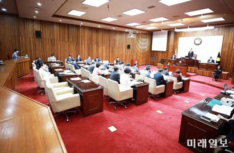 6일 대구 달서구의회 제270회 임시회 제2차 본회의가 열리고 있다./사진=이솜결 기자