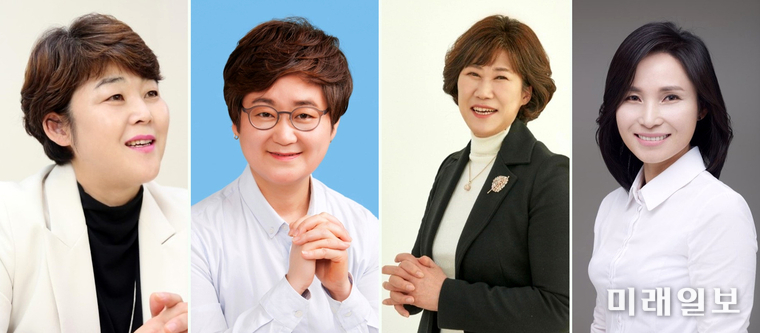 (왼쪽부터) 조명자 수원특례시의회 전 의장, 이윤승 고양특례시의회 전 의장, 방미숙 하남시의회 의장, 신명순 김포시의회 의장./ⓒ미래일보