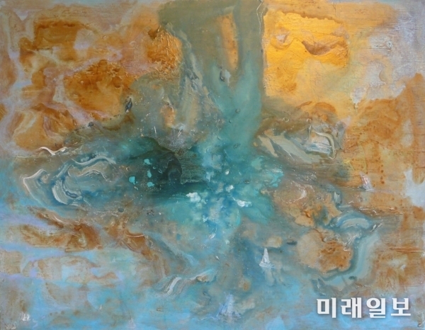 서양화가 안정윤 작가의 'We are all stars in the sky' 전시 작품 중 일부./사진=갤러리 컬러비트