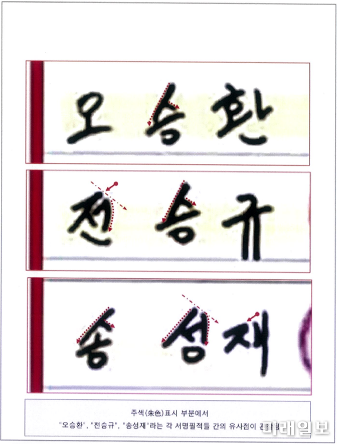 A 문서감정연구소 자료./자료출처=민형배 의원실