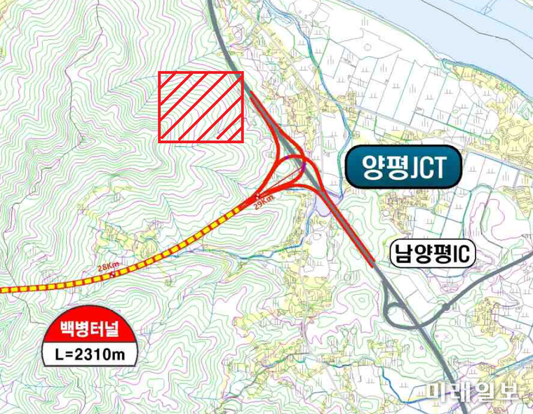 서울양평고속도로 노선 및 김건희 여사 선산 위치./자료=김두관 의원실 제공