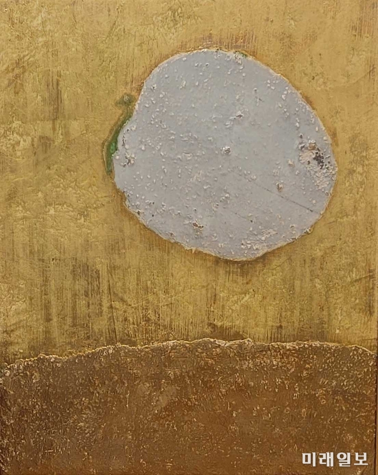 박상남 작가의 '보물, 지금 2020-2024'/천 위에 혼합재료, 금박/54.4X44.0cm./ⓒ미래일보