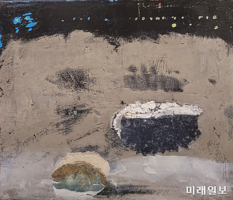 박상남 작가의 '보물, 지금 2020-2024'/천 위에 혼합재료, 금박/53.0X45.5cm./ⓒ미래일보