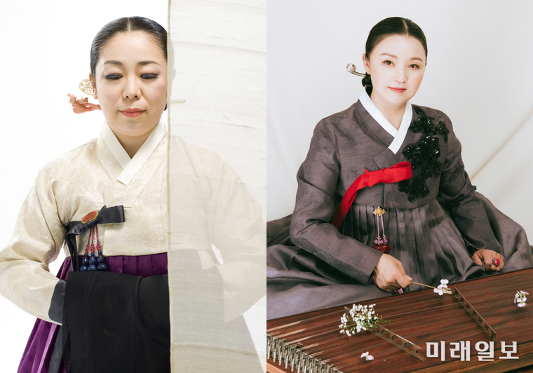 2025 제7회 전통성악 기획공연 '좌창, 깊은사랑' 출연진. (왼쪽부터) 경기민요 명창 이금미, 정가 명창 조일하./사진=선릉아트홀 제공