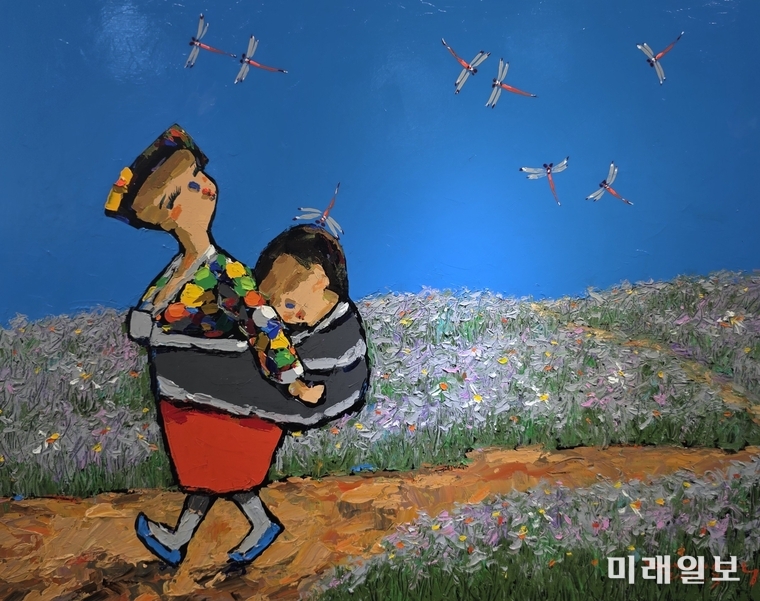 7월 23일부터 29일까지 서울 인사동 갤러리 두두에서 개최되는 김만식 초대전 '색동아리랑' 전시 작품./사진=장건섭 기자