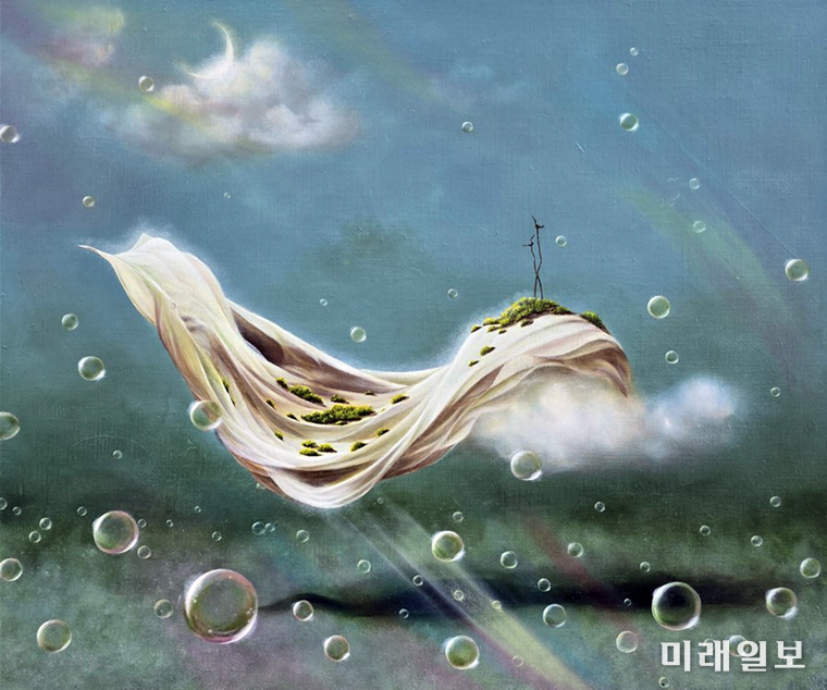 조로사 작가의 '달빛(Moonlight)' 72.7x60.6cm oil on canvas./사진=조로사 작가 제공