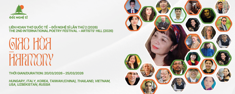 오는 3월 20일부터 25일까지 베트남 수도 하노이(Hanoi)와 푸토(Phú Thọ), 타이응우옌(Thái Nguyên)을 무대로 열리는 제2회 국제시축제 '아티스트 힐 2026'(The 2nd International Poetry Festival – Artists' Hill 2026) 포스터./자료 제공=Artists’ Hil